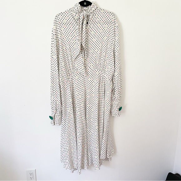 NWOT CHRISTOPHER KANE
Polka Dot Tie Neck Dress - White size 12 - Picture 7 of 16